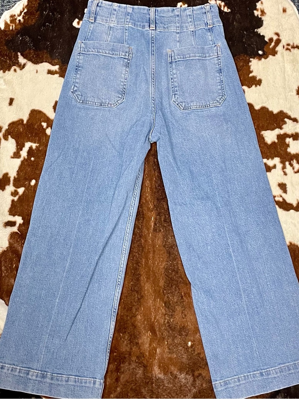 Anthropologie Pilcro Size 29 “The Skipper” Cropped Wide-Leg Jeans- gently used - Picture 10 of 14